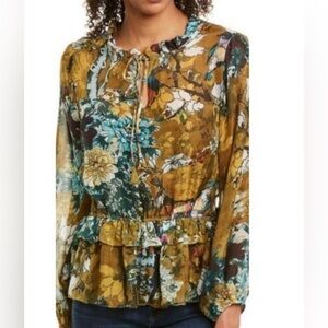 Hemant & Nandita Shear Silk Blouse - Medium